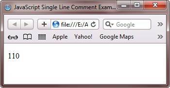 javascript comment example