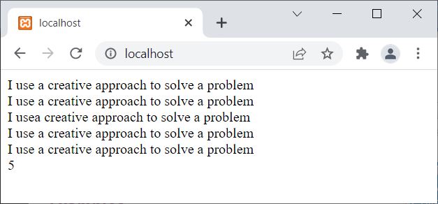 echo statement in php