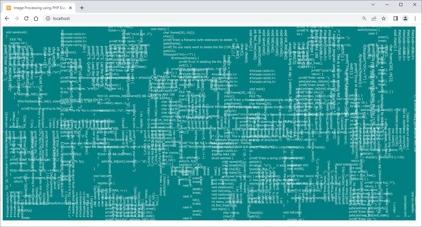 image process code php