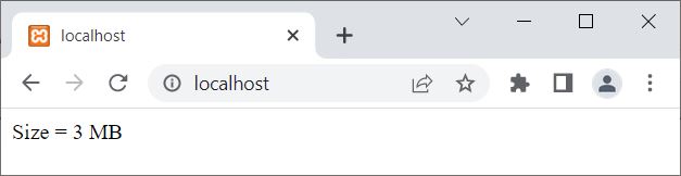 php filesize get size of file in mb